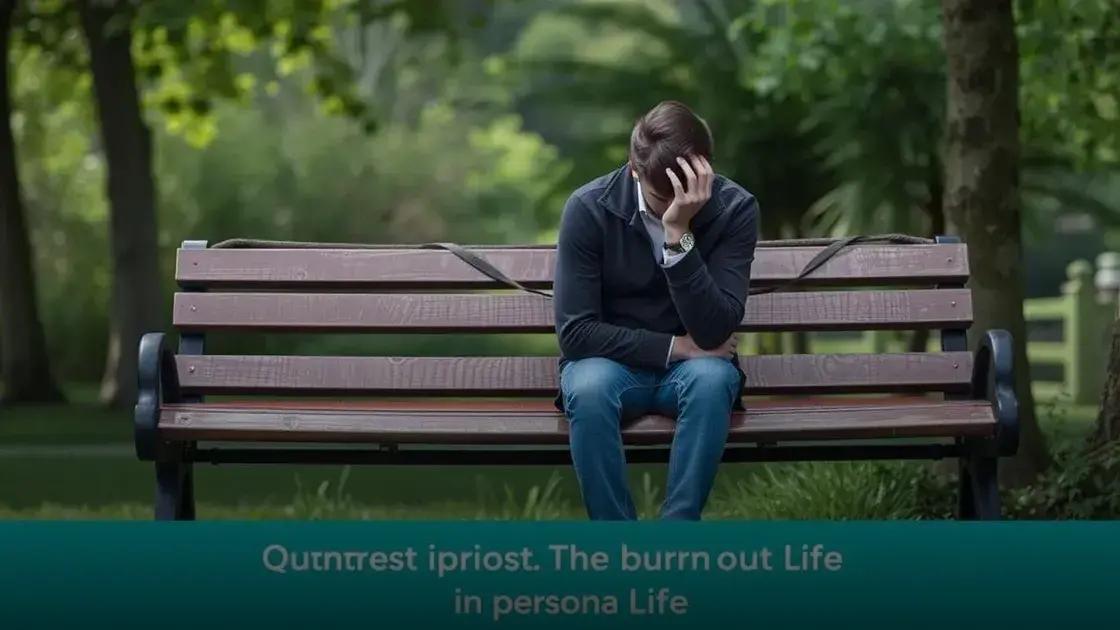 Impactos do burnout na vida pessoal e profissional