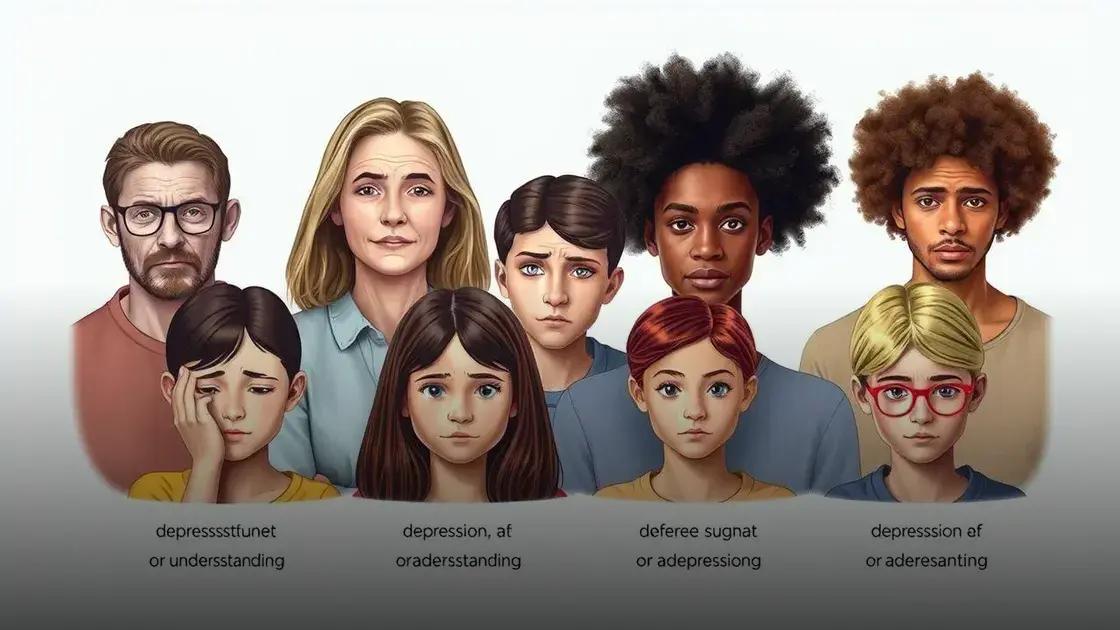 Sintomas associados a cada tipo de depressão