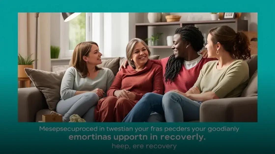 A importância do suporte emocional na recuperação