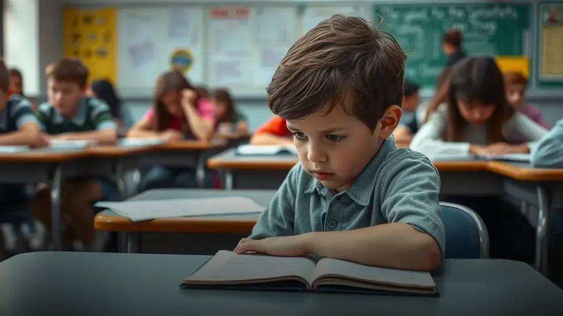 Dificuldades na escola e no social