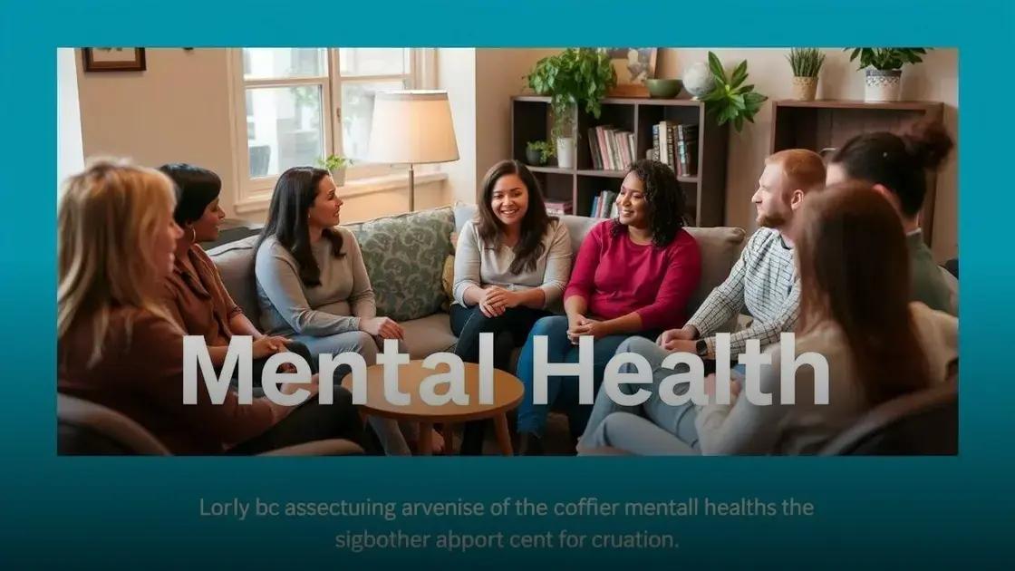 Importância do apoio em saúde mental