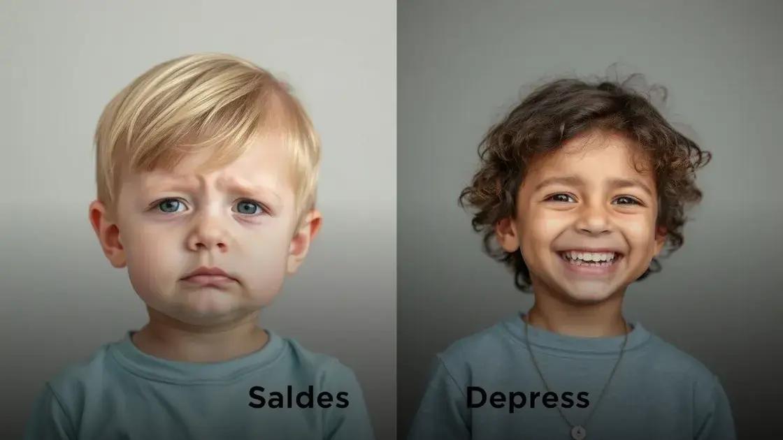 diferenças entre tristeza comum e depressão infantil