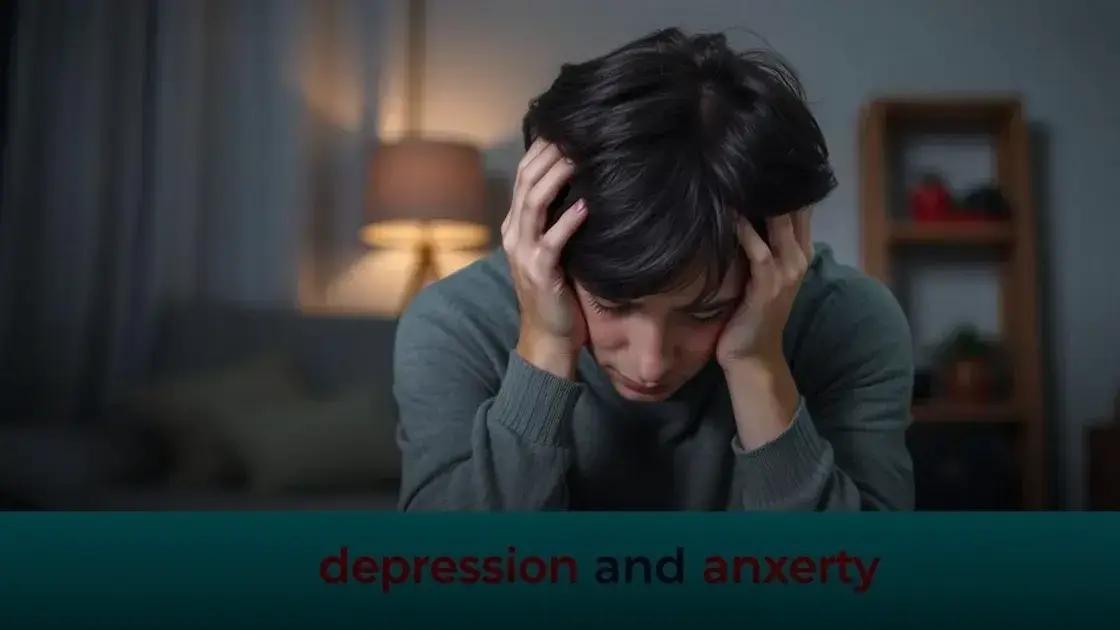 Sintomas comuns quando depressão e ansiedade aparecem juntas